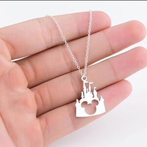 Disney Castle Mickey Mouse Pendant Necklace